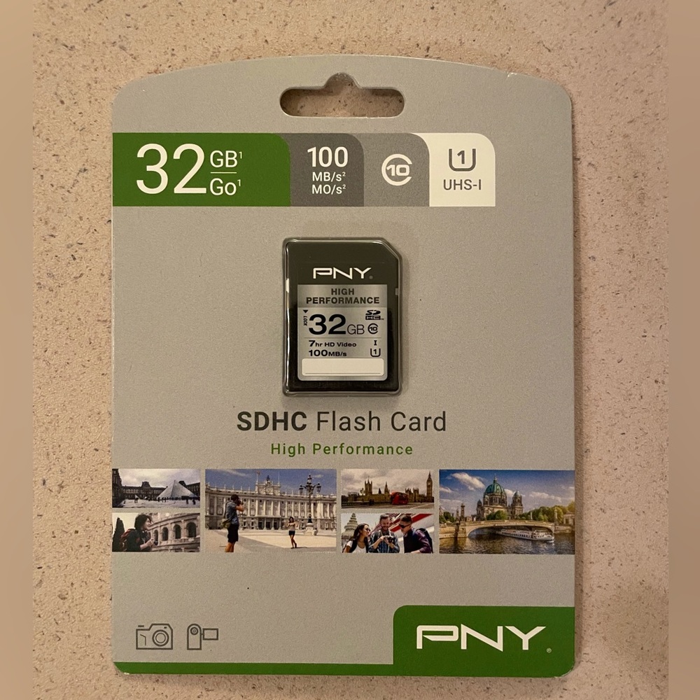 PNY 32GB High Performance Class 10 U1 SDHC Flash Memory Card - 32gb SD Card